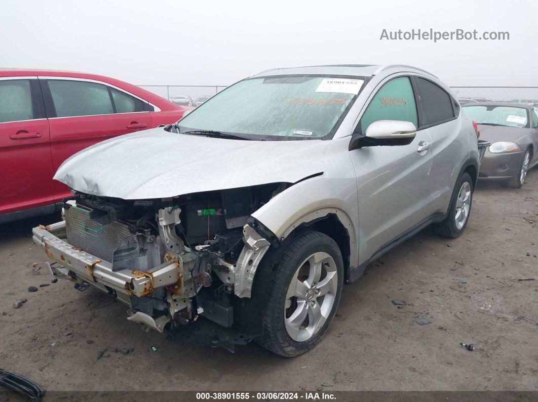 2016 Honda Hr-v Ex-l Silver vin: 3CZRU6H70GM730184