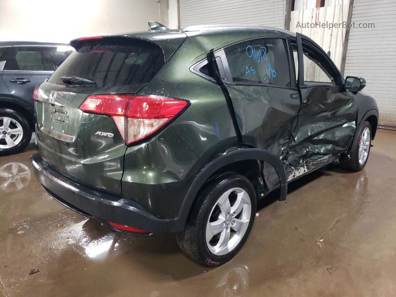 2016 Honda Hr-v Exl Green vin: 3CZRU6H70GM745624