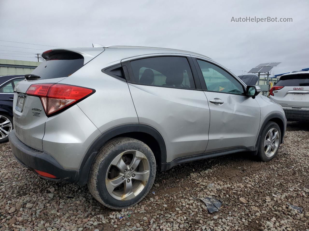 2016 Honda Hr-v Exl Silver vin: 3CZRU6H70GM766442