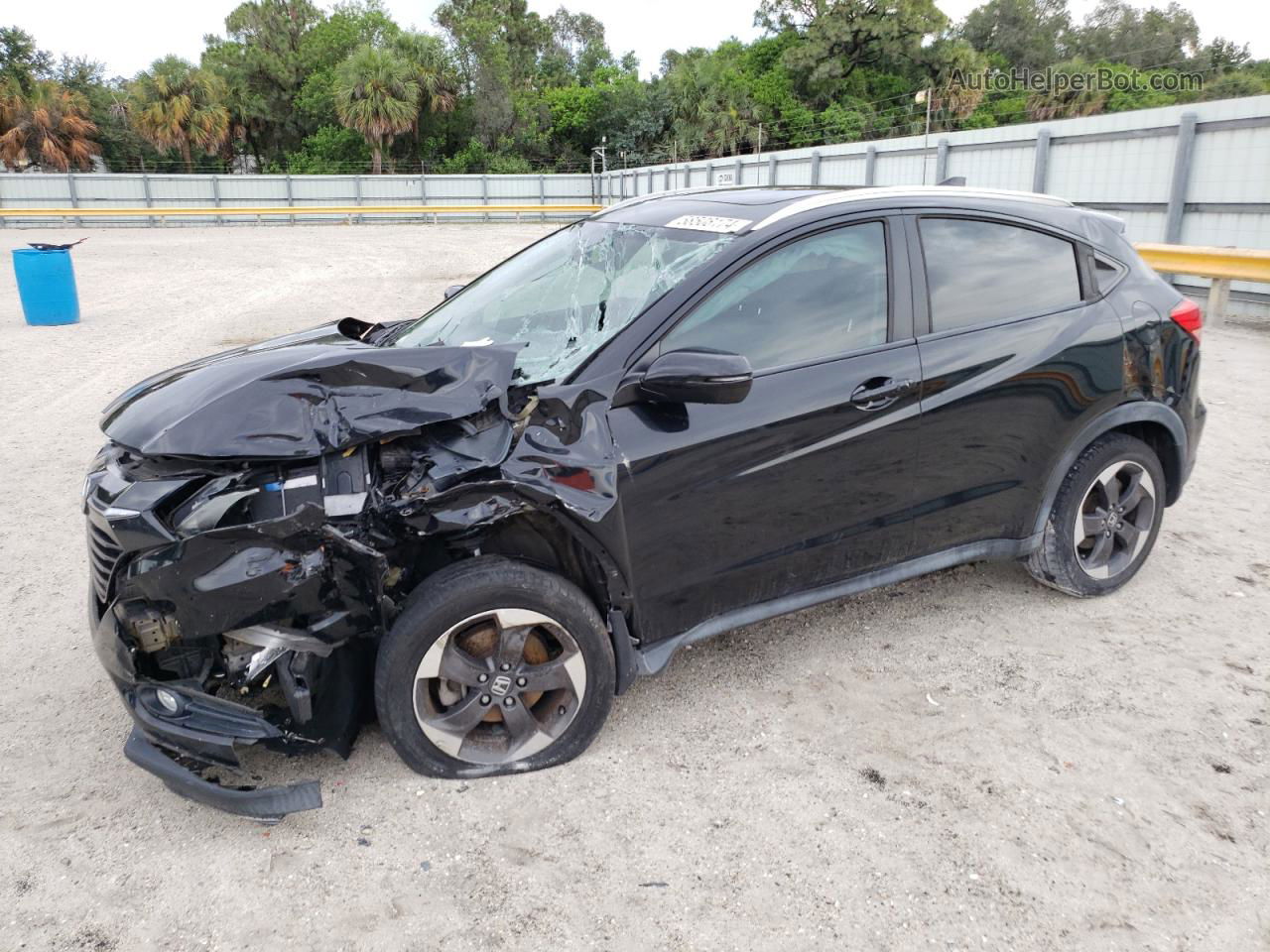 2018 Honda Hr-v Exl Black vin: 3CZRU6H70JM702845