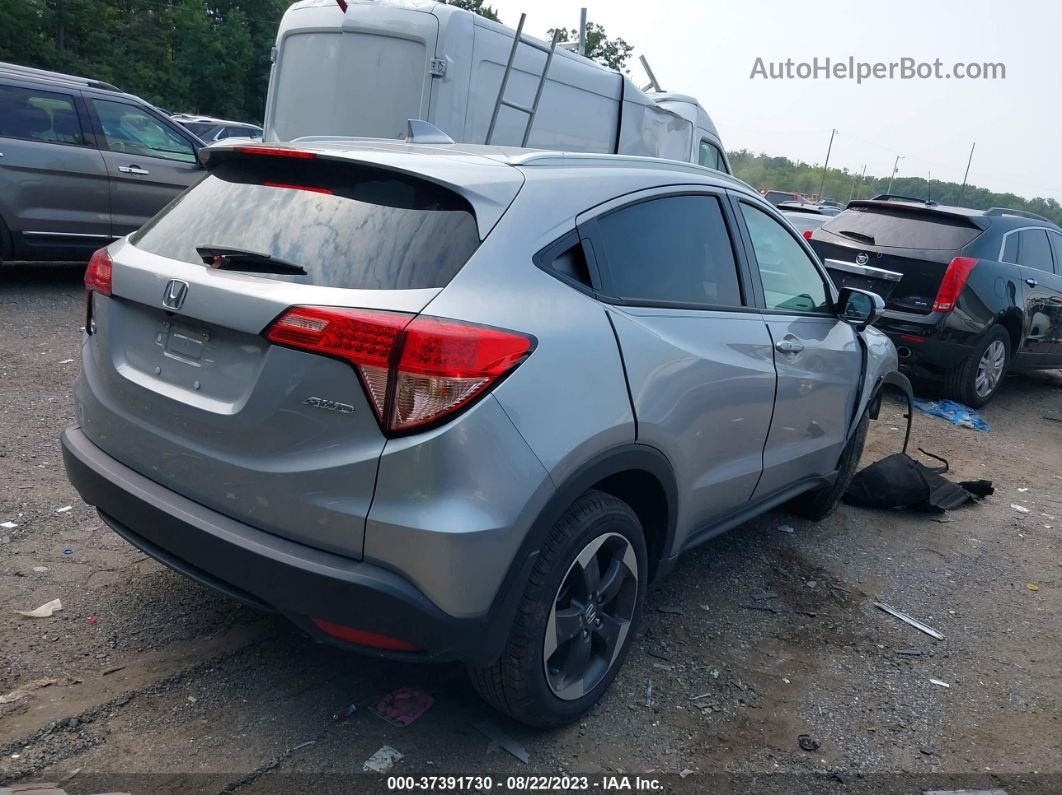 2018 Honda Hr-v Ex-l Gray vin: 3CZRU6H70JM722268