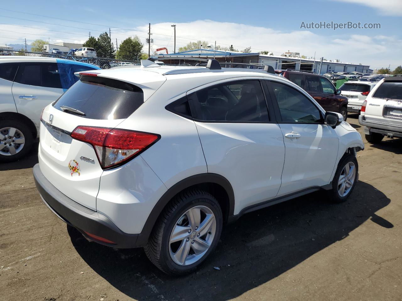 2019 Honda Hr-v Exl Белый vin: 3CZRU6H70KM723194