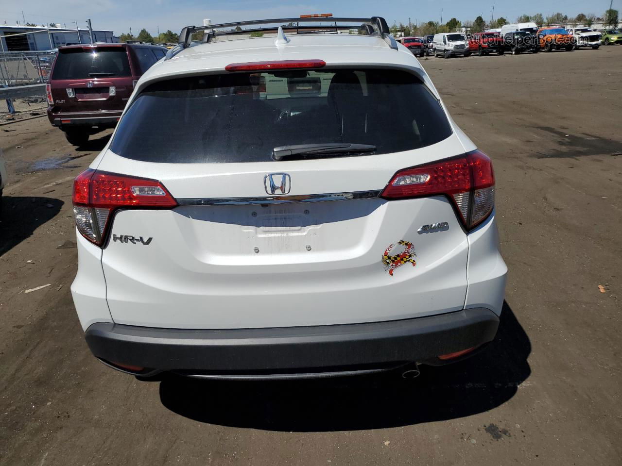 2019 Honda Hr-v Exl Белый vin: 3CZRU6H70KM723194