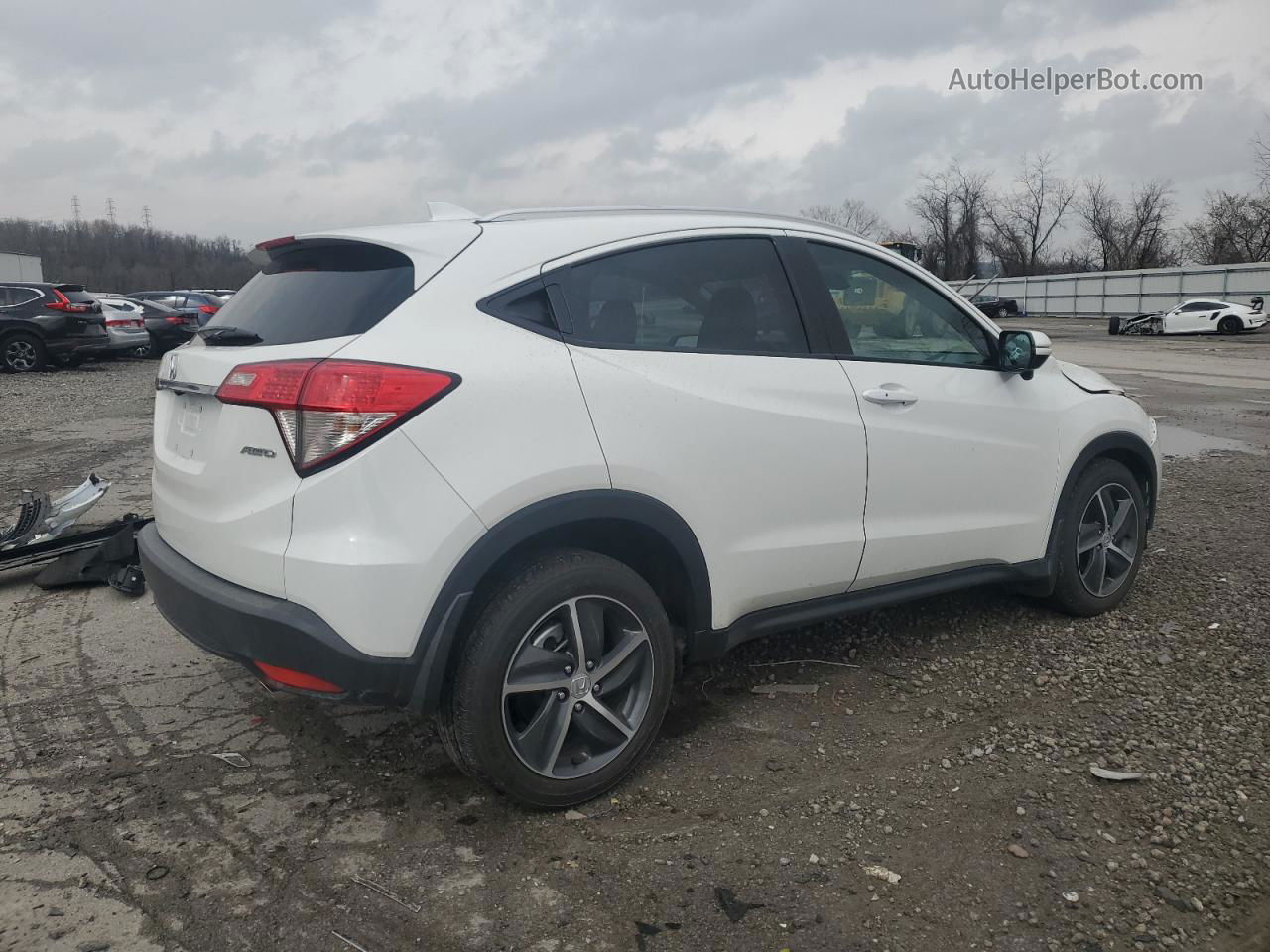 2021 Honda Hr-v Exl White vin: 3CZRU6H70MM705636