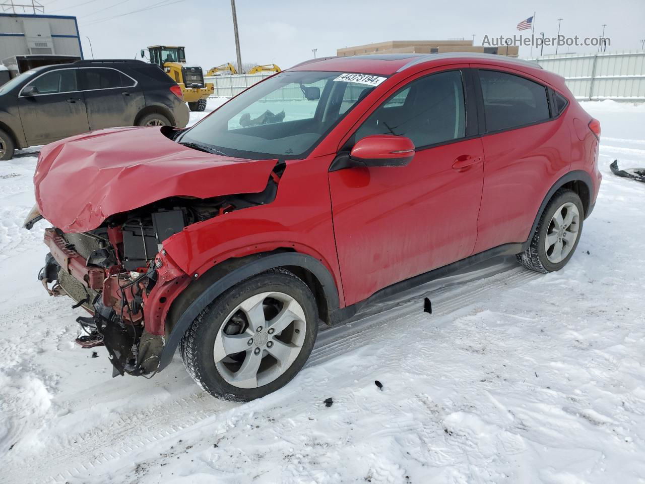 2016 Honda Hr-v Exl Red vin: 3CZRU6H71GM722594