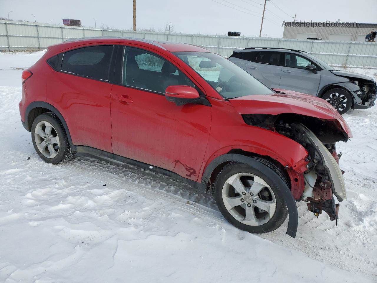 2016 Honda Hr-v Exl Red vin: 3CZRU6H71GM722594