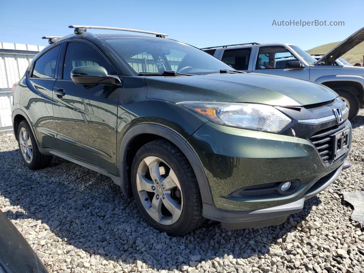 2016 Honda Hr-v Exl Зеленый vin: 3CZRU6H71GM729268