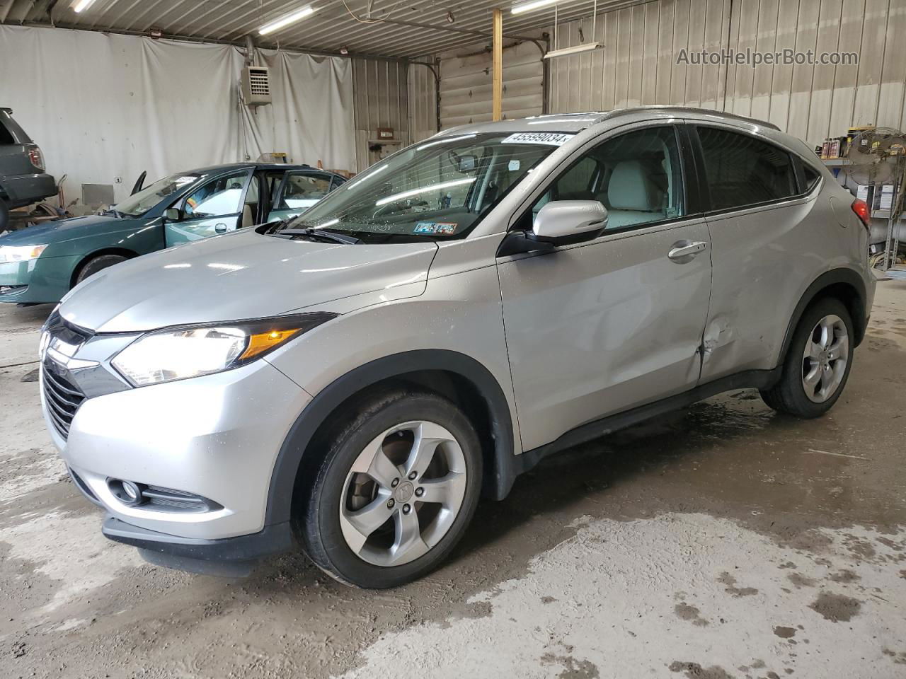 2016 Honda Hr-v Exl Silver vin: 3CZRU6H71GM740884