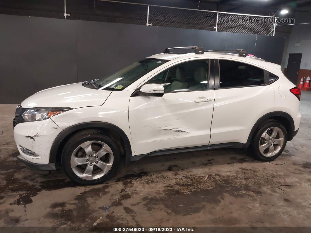 2016 Honda Hr-v Ex-l W/navi White vin: 3CZRU6H71GM747401