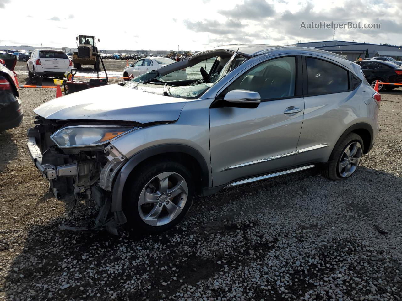 2016 Honda Hr-v Exl Silver vin: 3CZRU6H71GM757247