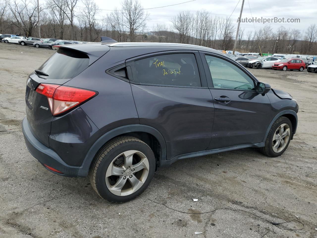 2016 Honda Hr-v Exl Угольный vin: 3CZRU6H71GM758883