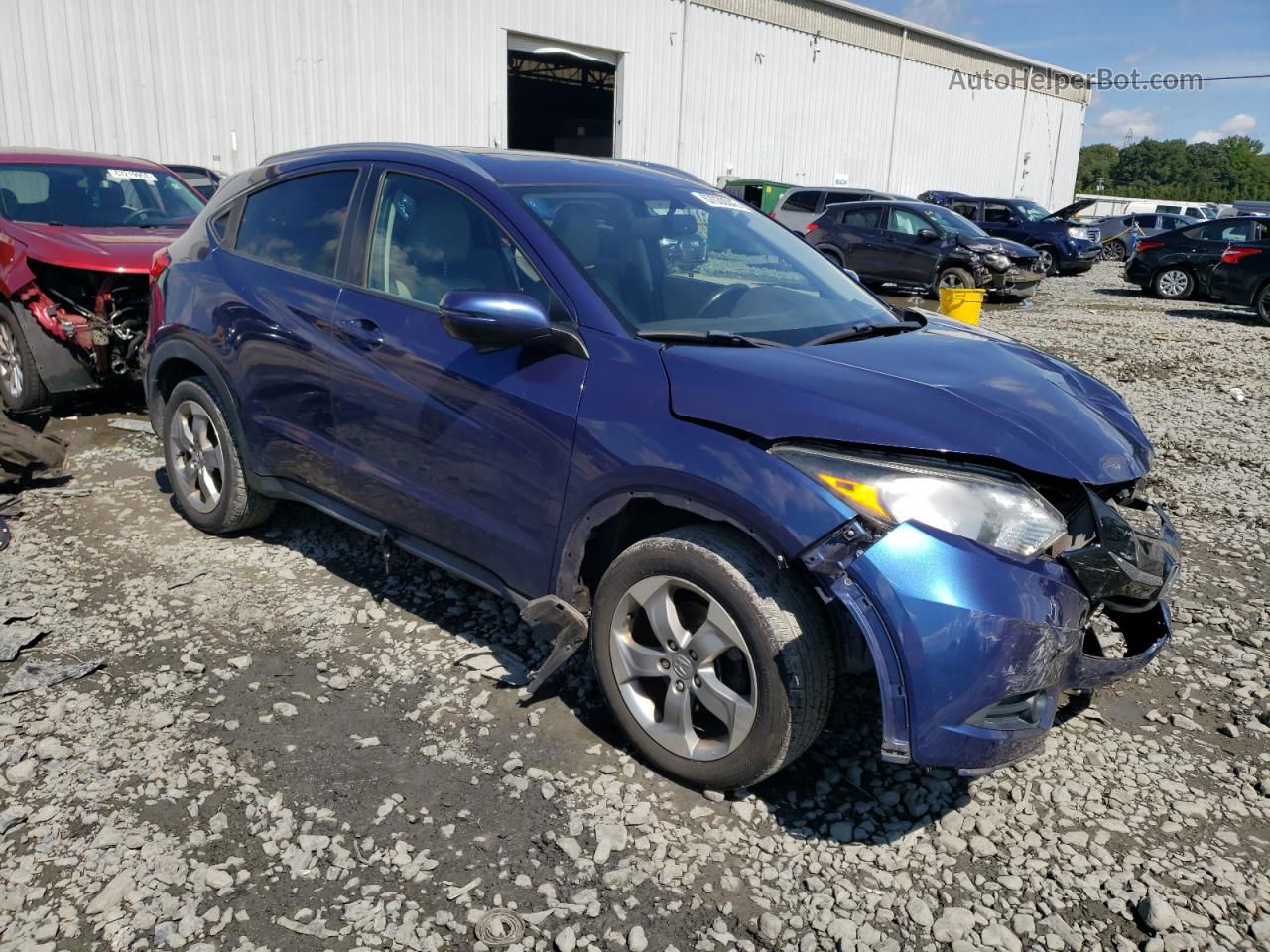 2016 Honda Hr-v Exl Синий vin: 3CZRU6H71GM763999