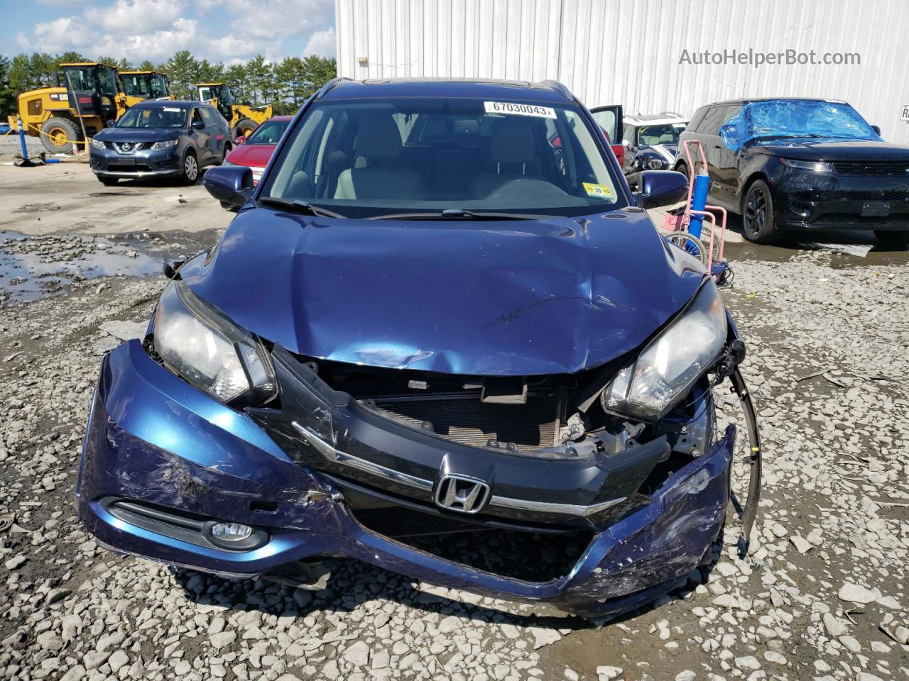 2016 Honda Hr-v Exl Синий vin: 3CZRU6H71GM763999