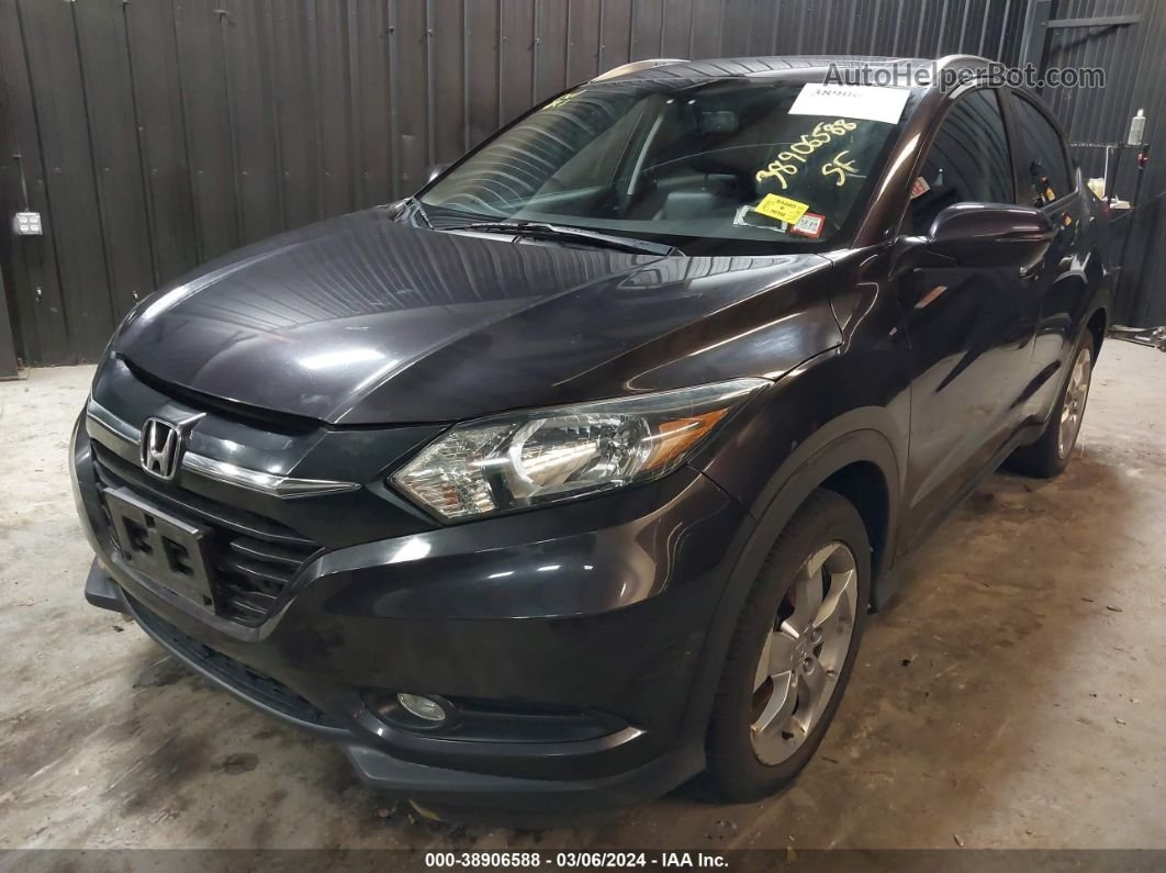 2017 Honda Hr-v Ex-l Gray vin: 3CZRU6H71HM705442