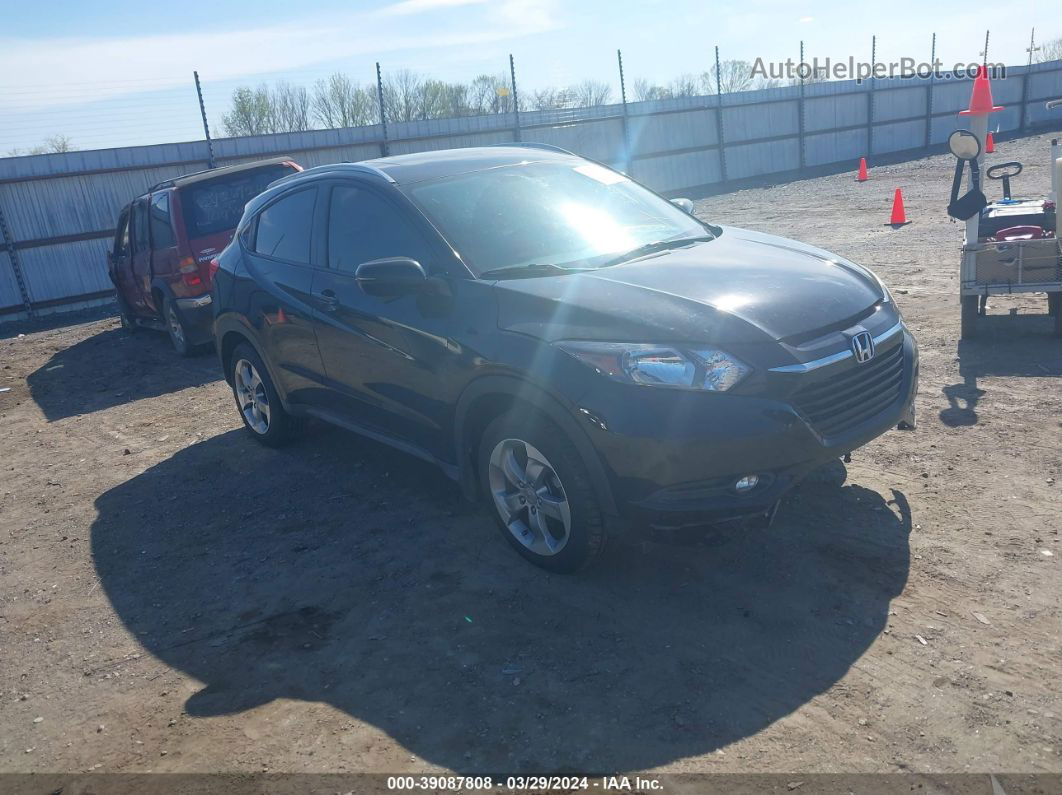 2017 Honda Hr-v Ex-l Black vin: 3CZRU6H71HM706901