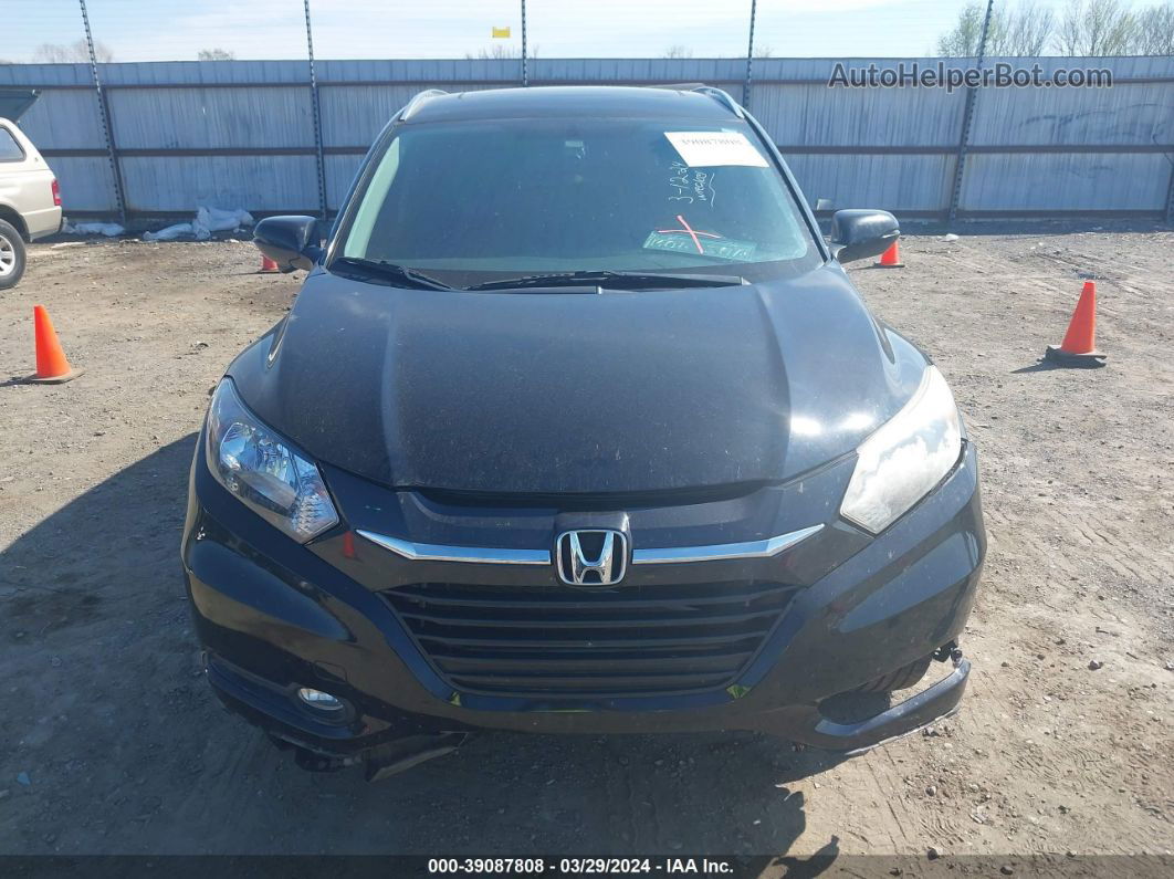 2017 Honda Hr-v Ex-l Black vin: 3CZRU6H71HM706901