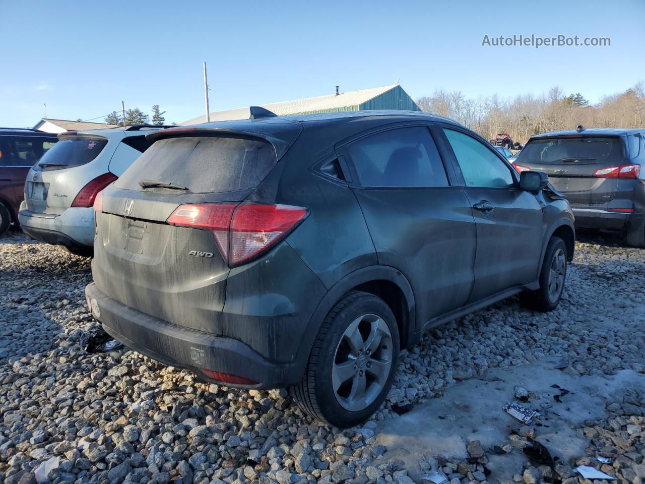 2017 Honda Hr-v Exl Green vin: 3CZRU6H71HM730096