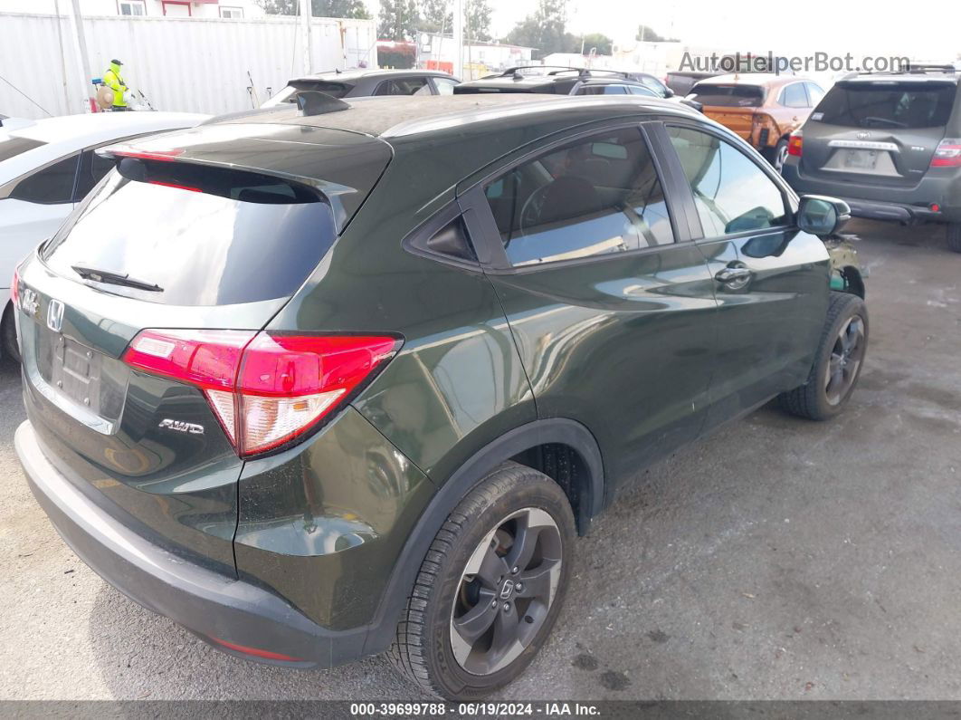 2018 Honda Hr-v Ex-l Green vin: 3CZRU6H71JM701980