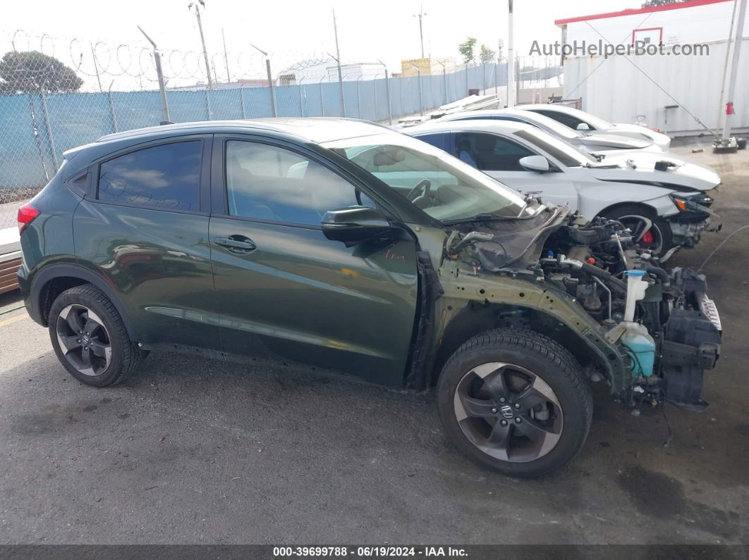 2018 Honda Hr-v Ex-l Green vin: 3CZRU6H71JM701980