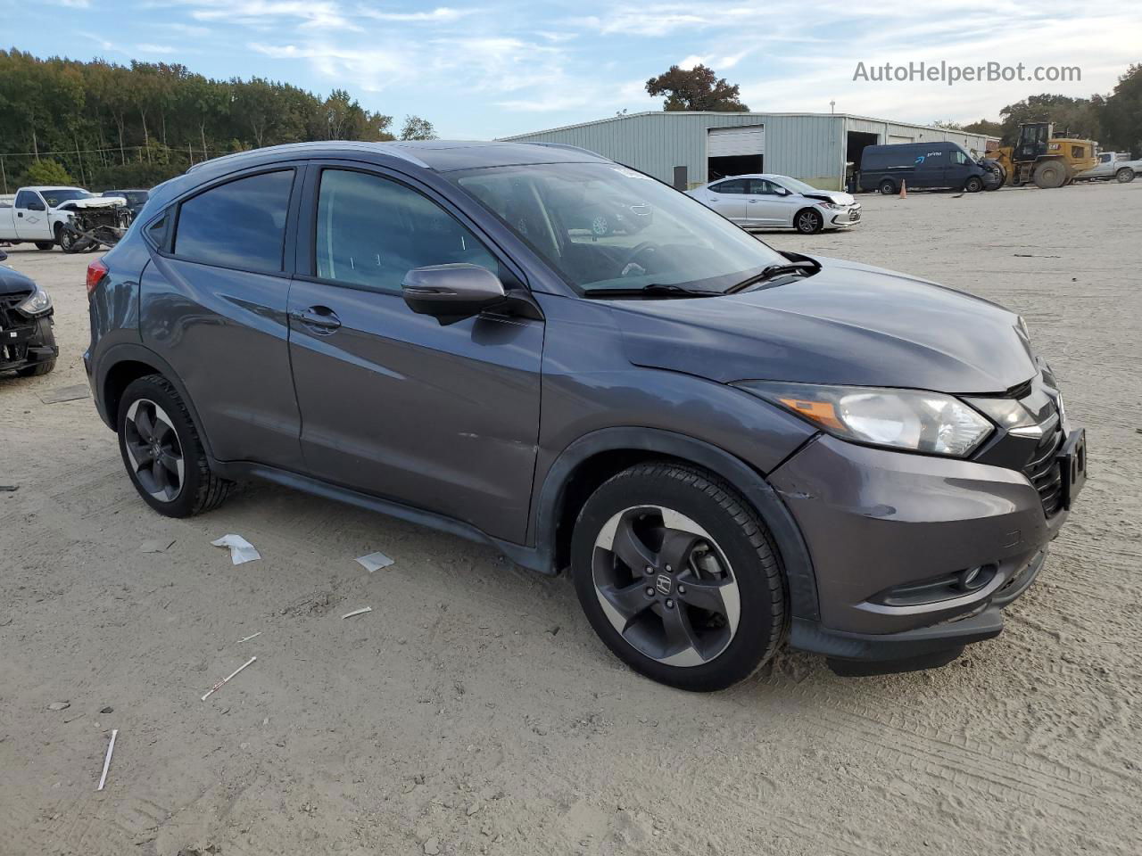 2018 Honda Hr-v Exl Gray vin: 3CZRU6H71JM704099