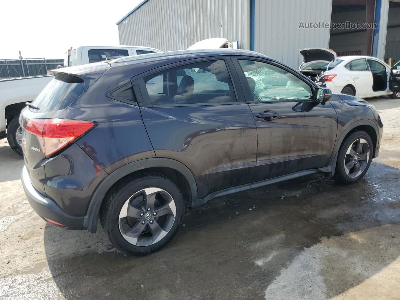 2018 Honda Hr-v Exl Gray vin: 3CZRU6H71JM715846