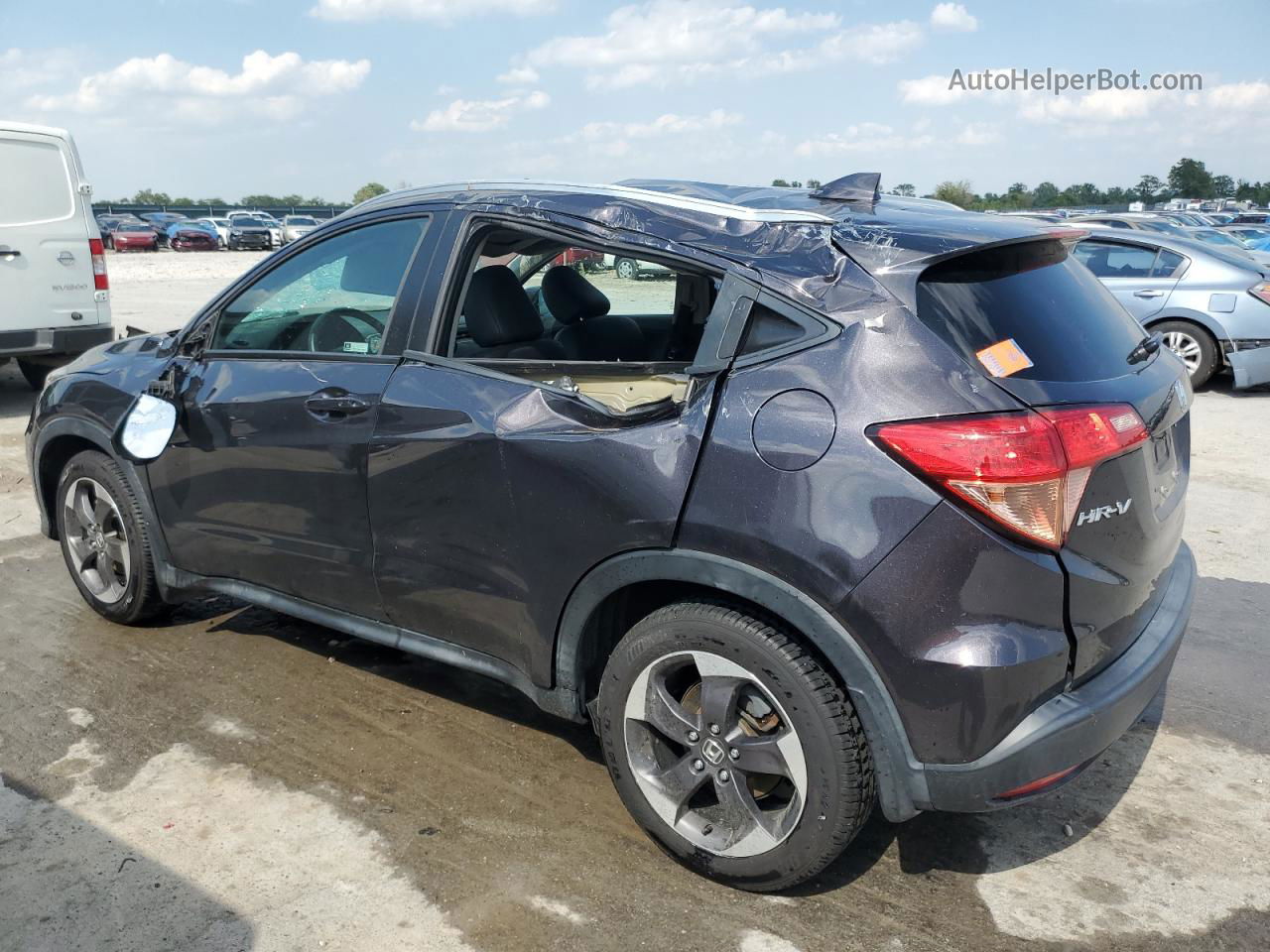 2018 Honda Hr-v Exl Gray vin: 3CZRU6H71JM715846