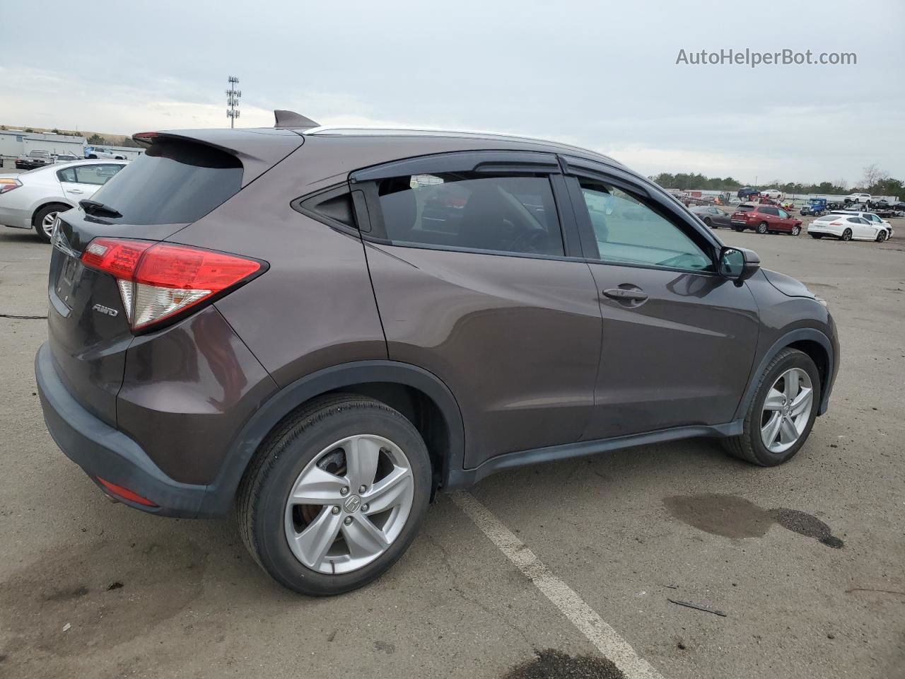 2019 Honda Hr-v Exl Brown vin: 3CZRU6H71KM722345