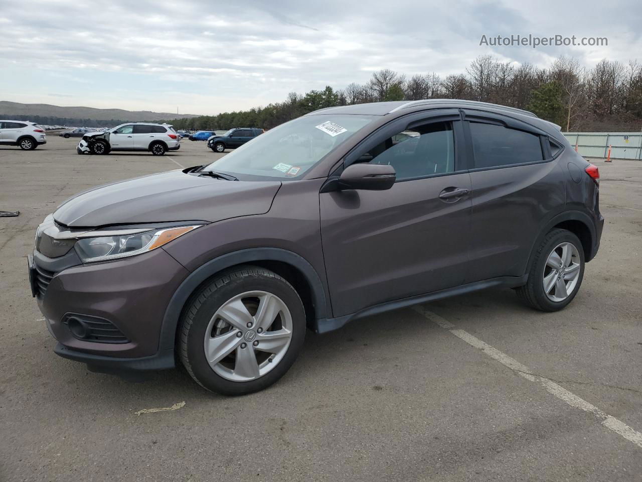 2019 Honda Hr-v Exl Brown vin: 3CZRU6H71KM722345