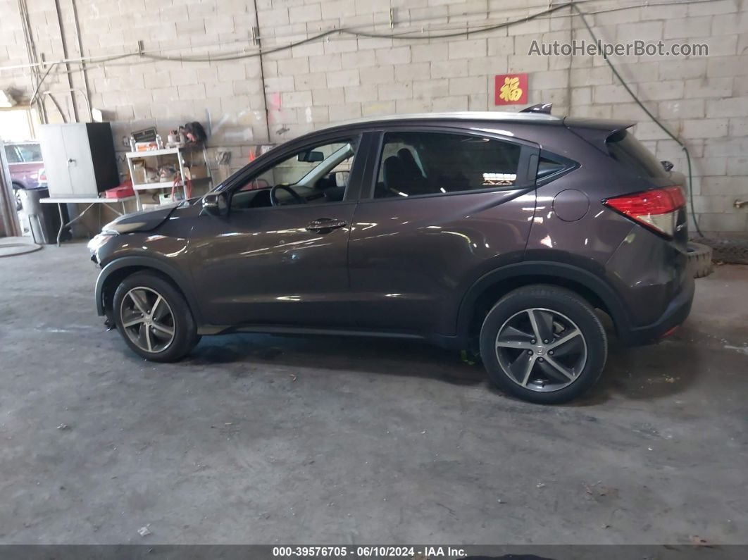 2021 Honda Hr-v Awd Ex-l Brown vin: 3CZRU6H71MM722011