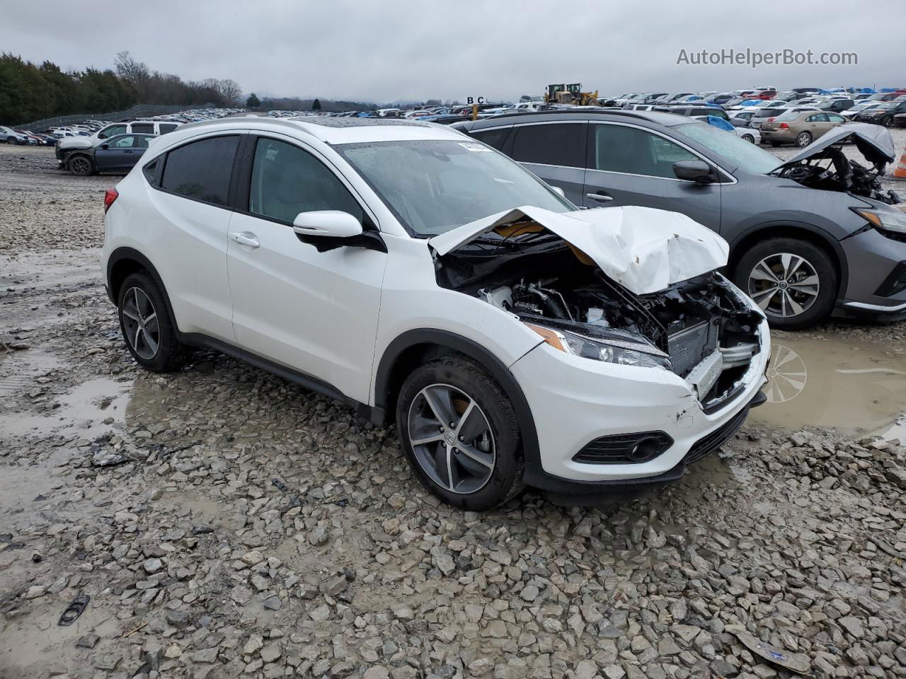 2021 Honda Hr-v Exl White vin: 3CZRU6H71MM738287