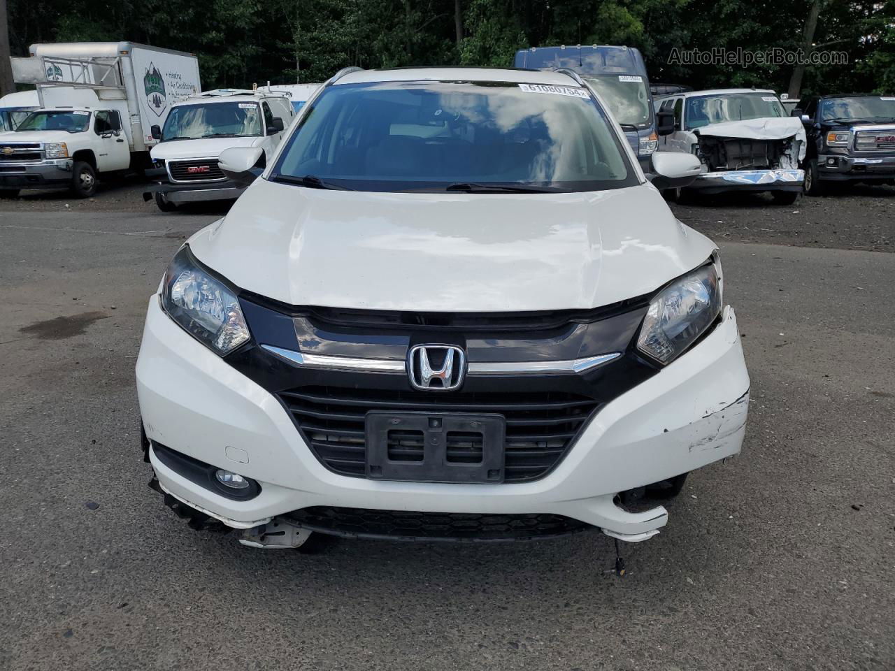 2016 Honda Hr-v Exl Белый vin: 3CZRU6H72GM701771