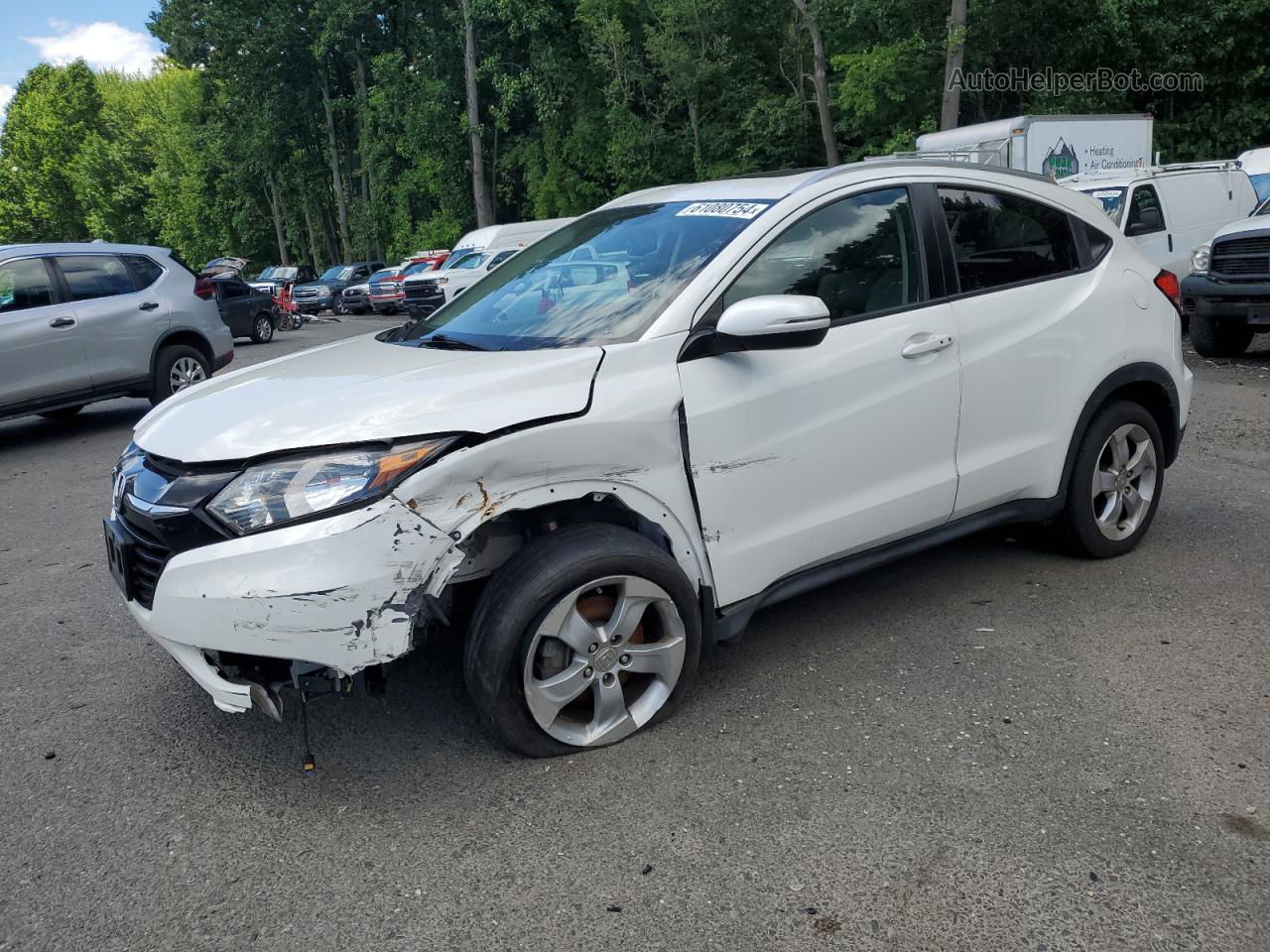 2016 Honda Hr-v Exl Белый vin: 3CZRU6H72GM701771