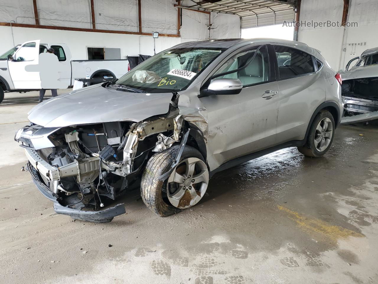 2016 Honda Hr-v Exl Silver vin: 3CZRU6H72GM734687