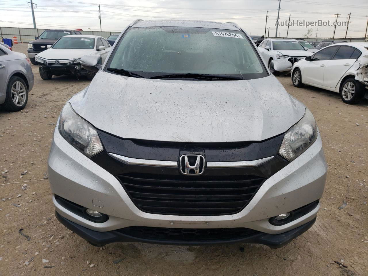 2016 Honda Hr-v Exl Silver vin: 3CZRU6H72GM741090