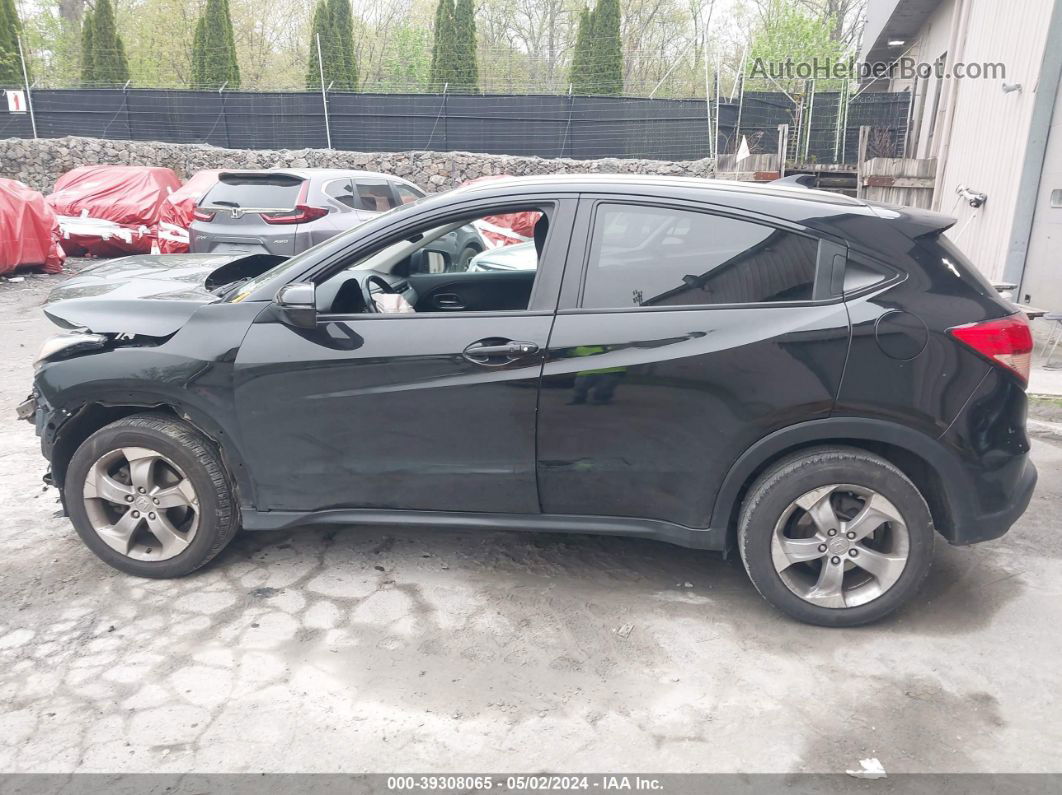 2016 Honda Hr-v Ex-l Black vin: 3CZRU6H72GM770086