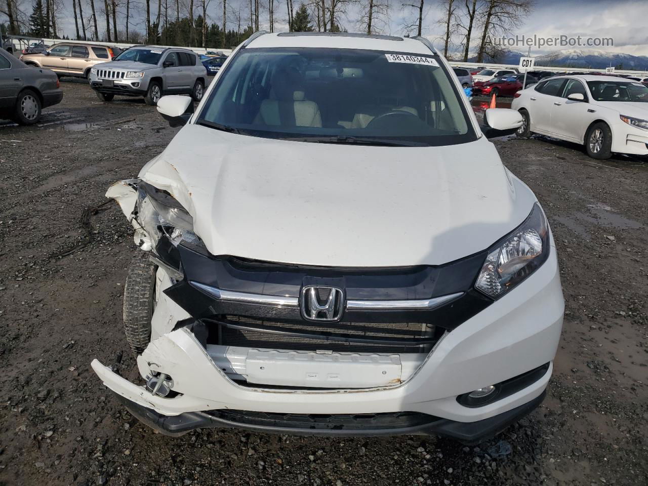 2018 Honda Hr-v Exl White vin: 3CZRU6H72JM700451