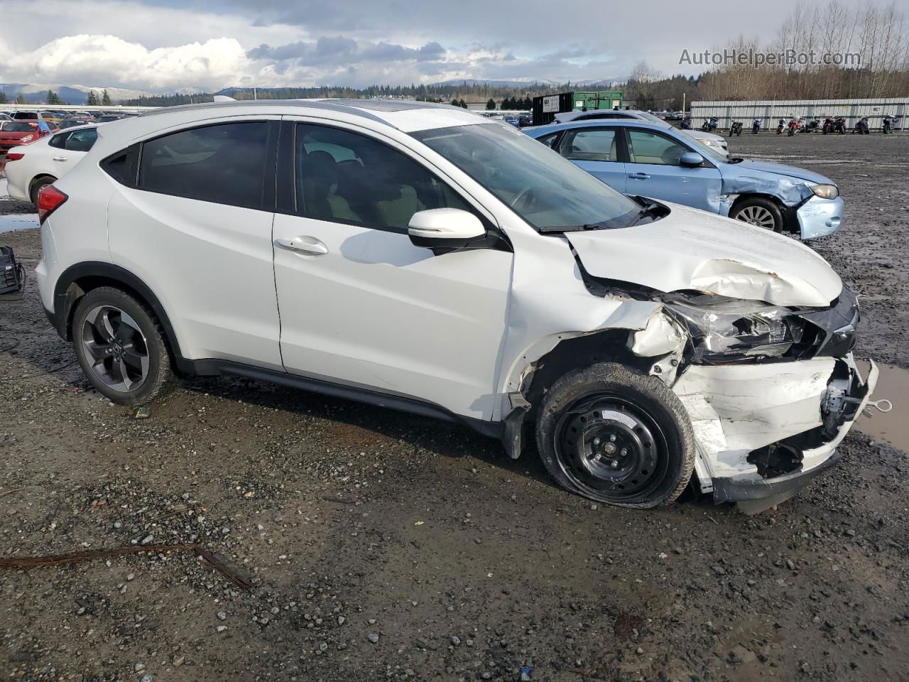 2018 Honda Hr-v Exl White vin: 3CZRU6H72JM700451