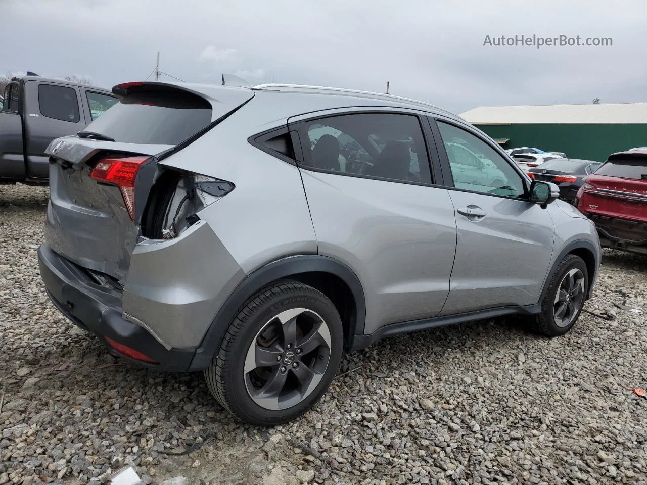 2018 Honda Hr-v Exl Silver vin: 3CZRU6H72JM707691