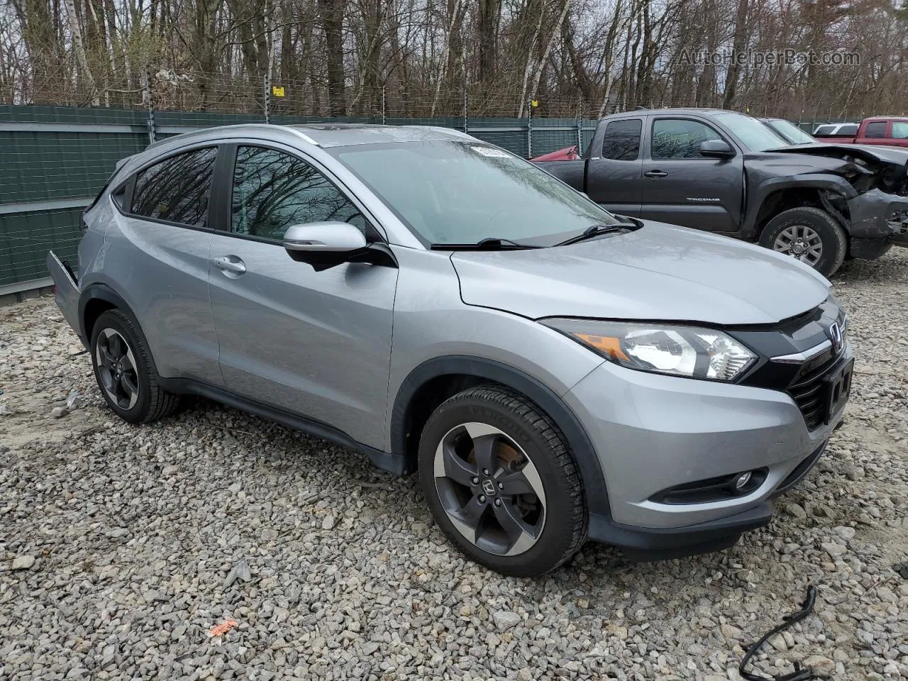 2018 Honda Hr-v Exl Silver vin: 3CZRU6H72JM707691