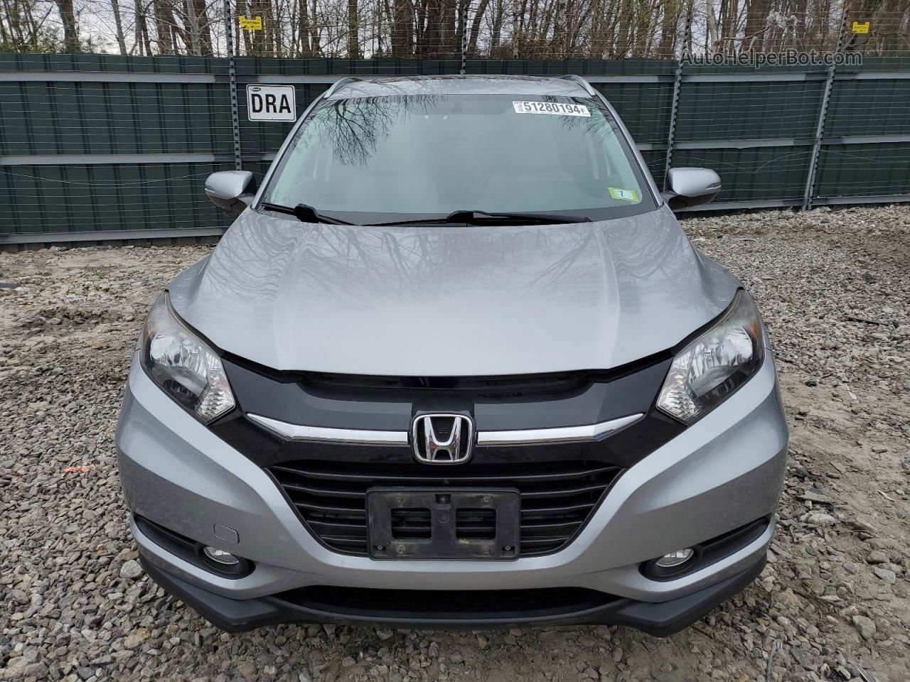 2018 Honda Hr-v Exl Silver vin: 3CZRU6H72JM707691