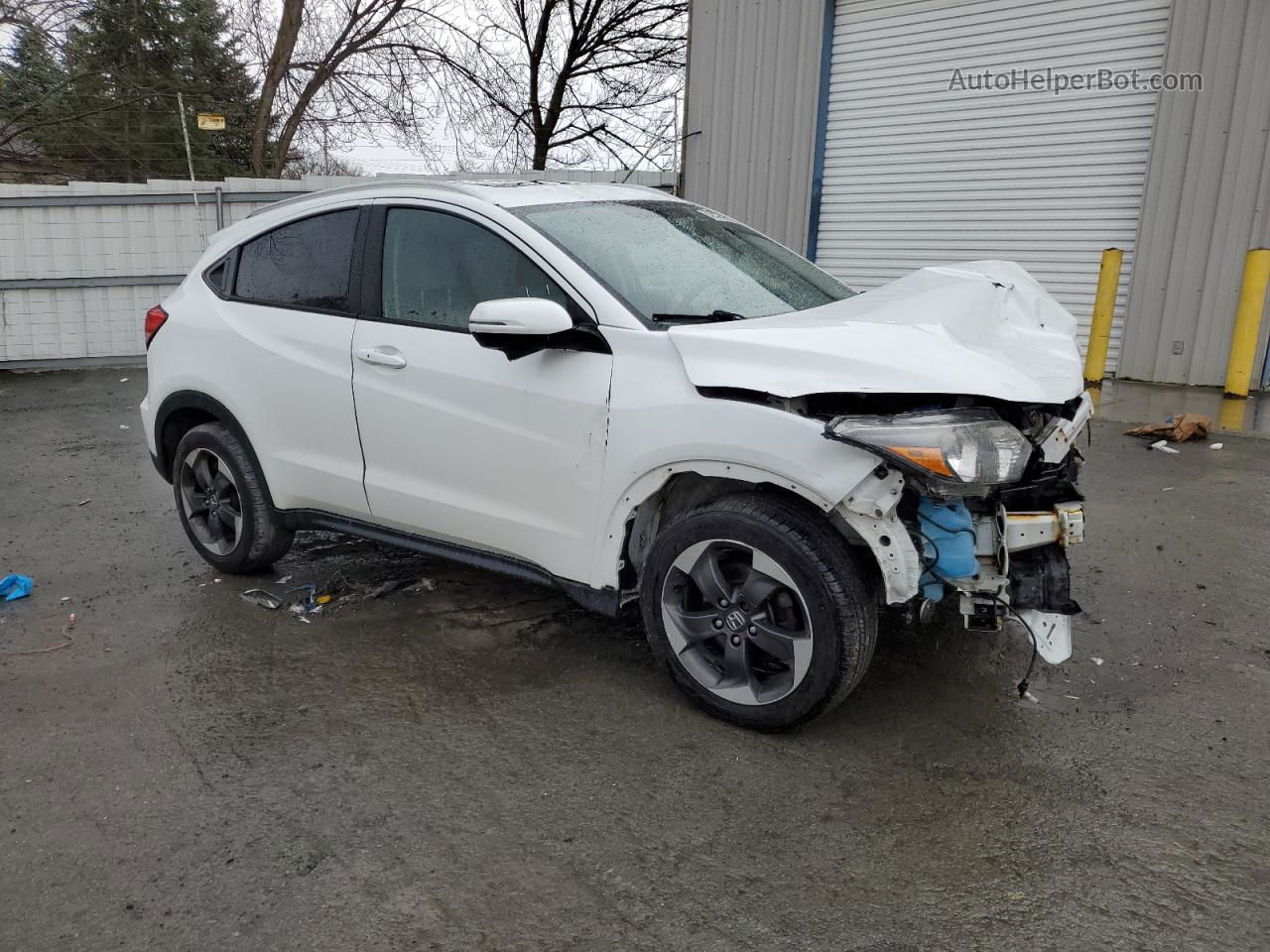 2018 Honda Hr-v Exl White vin: 3CZRU6H72JM710204