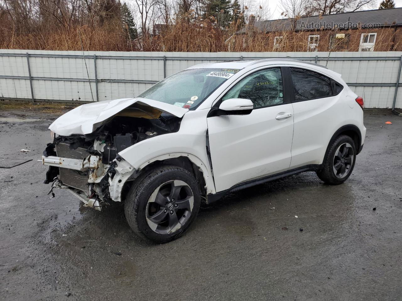 2018 Honda Hr-v Exl White vin: 3CZRU6H72JM710204