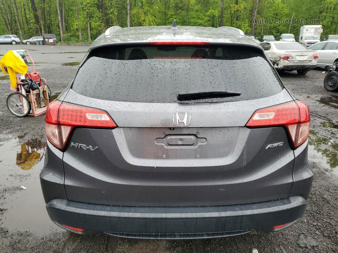 2016 Honda Hr-v Exl Gray vin: 3CZRU6H73GM700662