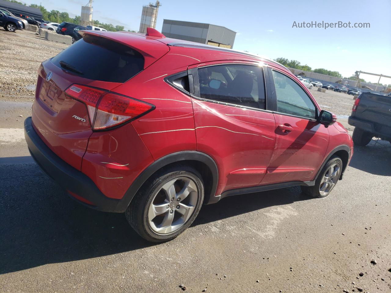 2016 Honda Hr-v Exl Красный vin: 3CZRU6H73GM709832