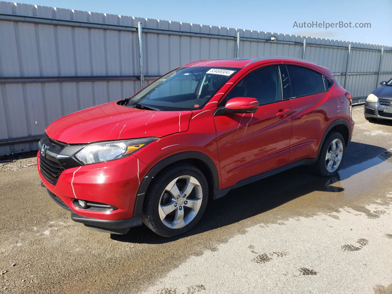 2016 Honda Hr-v Exl Red vin: 3CZRU6H73GM709832