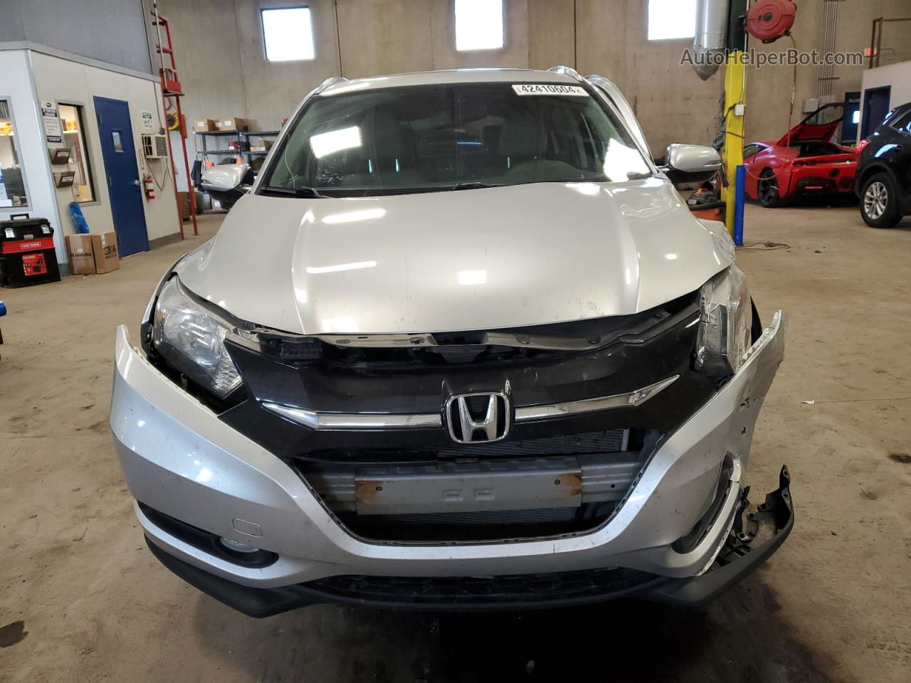 2016 Honda Hr-v Exl Silver vin: 3CZRU6H73GM726386