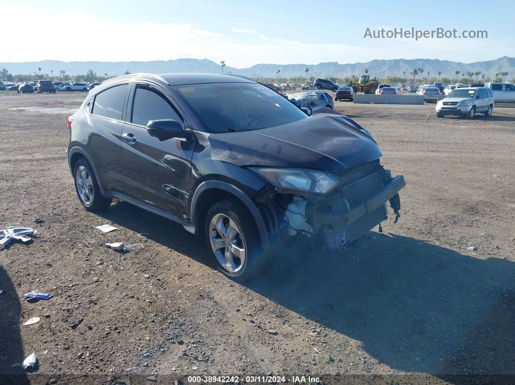 2016 Honda Hr-v Ex-l Gray vin: 3CZRU6H73GM737582