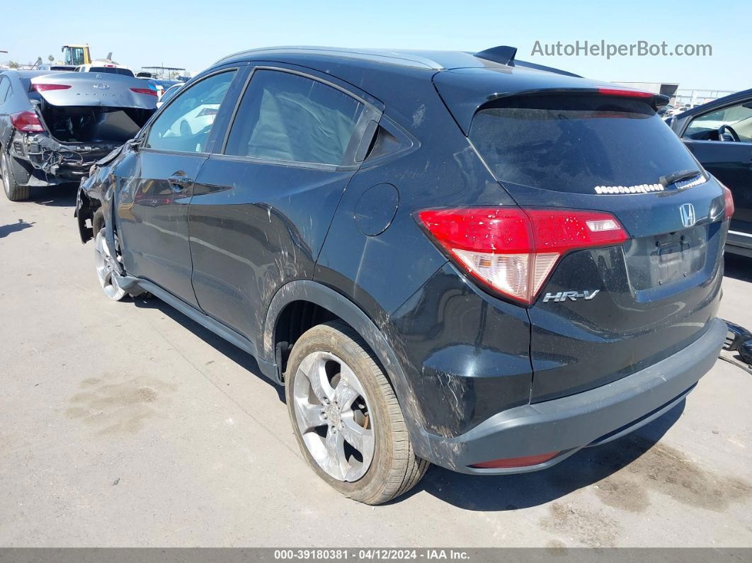 2016 Honda Hr-v Ex-l Black vin: 3CZRU6H73GM761431