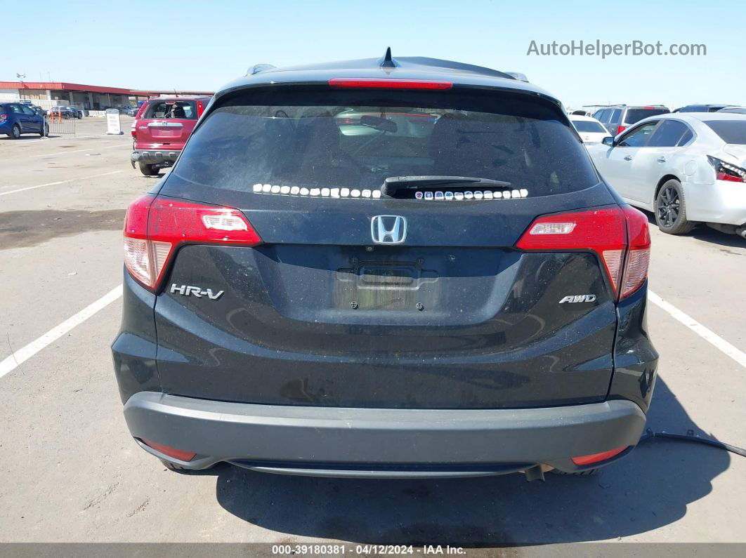 2016 Honda Hr-v Ex-l Black vin: 3CZRU6H73GM761431