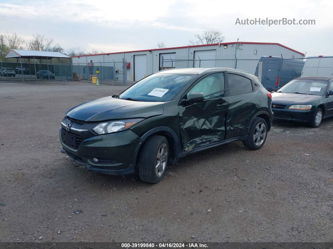 2016 Honda Hr-v Ex-l Green vin: 3CZRU6H73GM764166